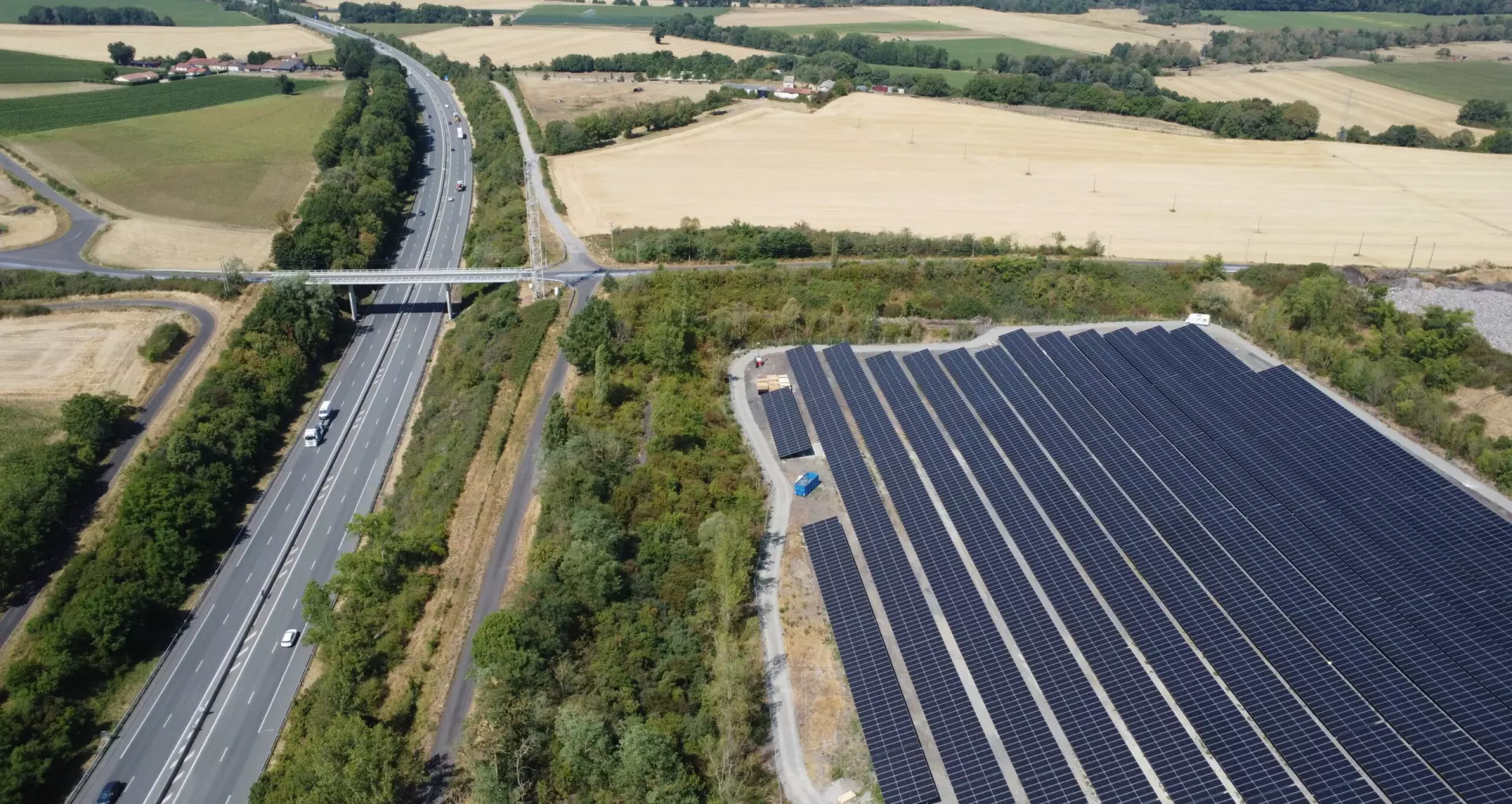 Un ancien terrain autoroutier valorisé pour produire de l’énergie renouvelable