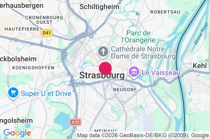 Voir sur Google Maps : Strasbourg, France, nouvel onglet